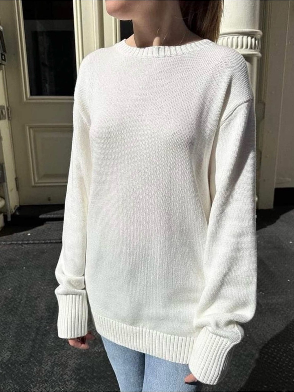 Brandy Melville White Brianna Sweater